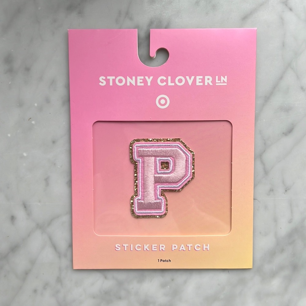 Stoney Clover Lane x Target Light Pink Letter Patch “P”